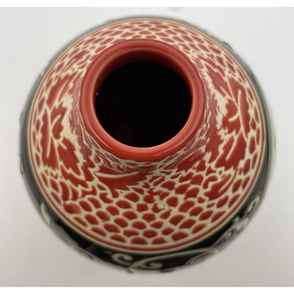 Pier One Imports “ Bohemian Look “ Ceramic Decorative Flower Vase / Container - Picture 7 of 11